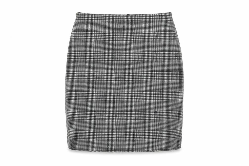 Marks & Spencer Womens Grey Plaid Polyester Mini Skirt Size 6