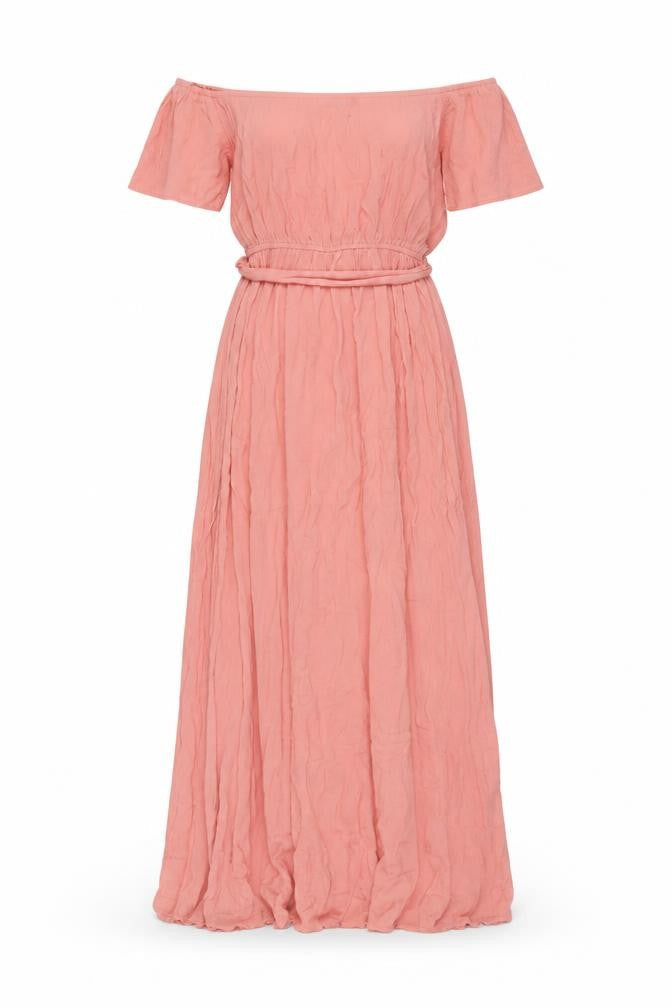 ASOS Womens Pink Viscose Maxi Size 10 One Shoulder Pullover