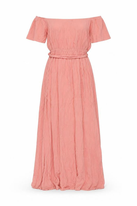 ASOS Womens Pink Viscose Maxi Size 10 One Shoulder Pullover