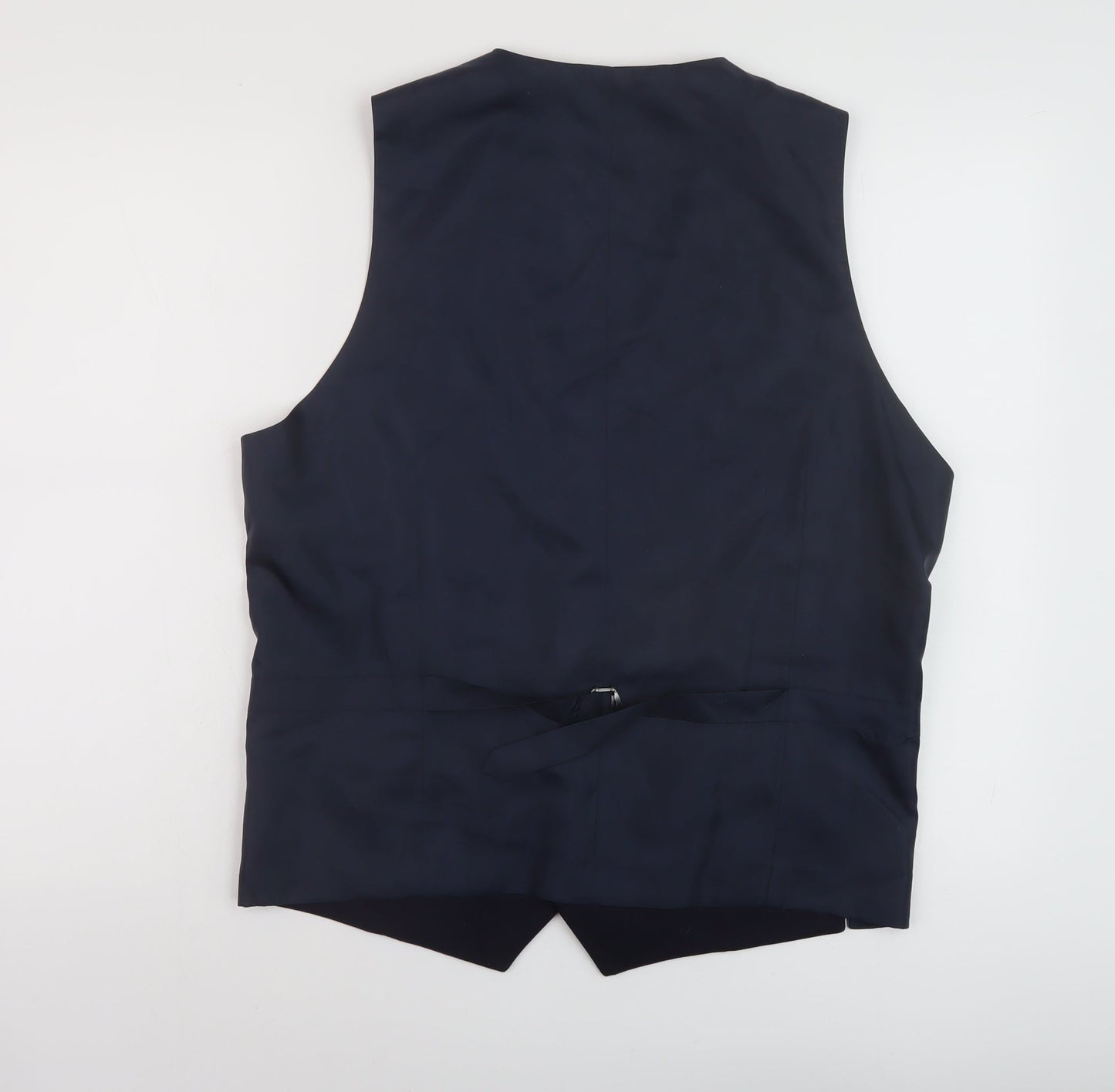 Marks and Spencer Mens Blue Wool Jacket Suit Waistcoat Size 42 Regular