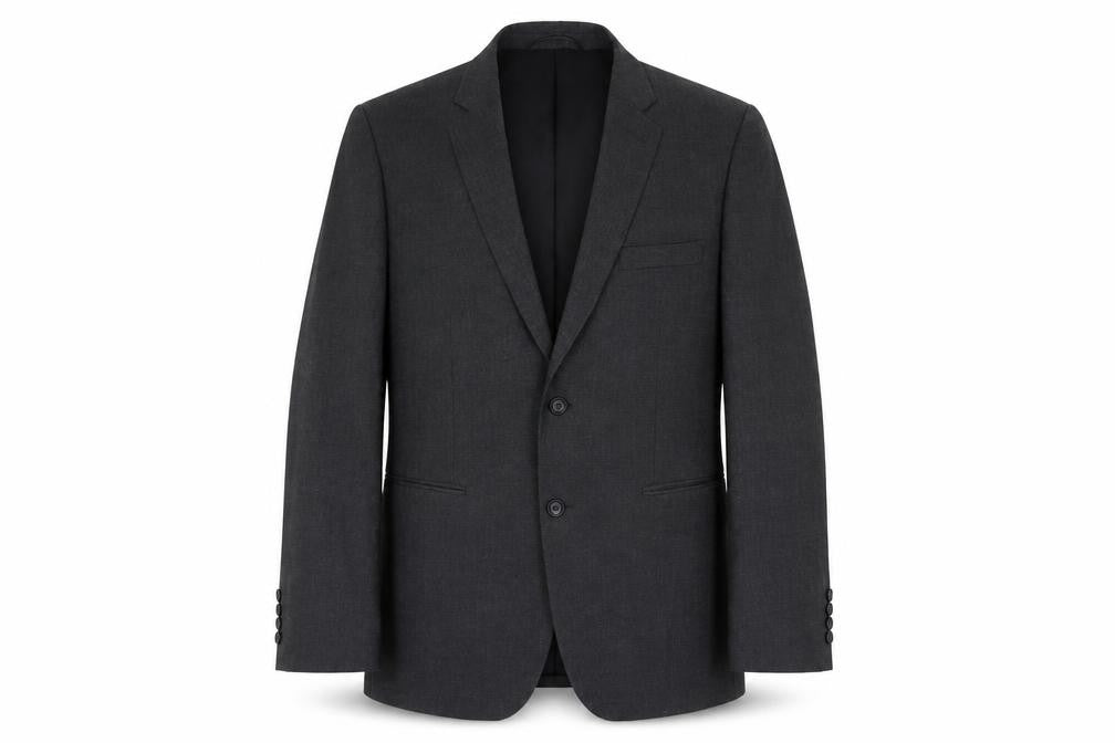 Burton Mens Grey Polyester Jacket Suit Jacket Size 40 Regular