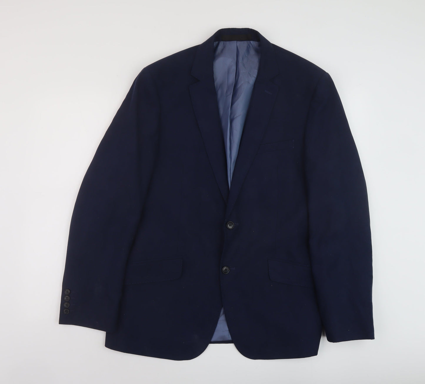 Marks and Spencer Mens Blue Polyester Jacket Suit Jacket Size 40 Regular