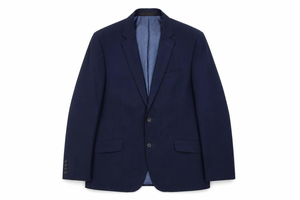 Marks & Spencer Mens Blue Polyester Jacket Suit Jacket Size 40 Regular