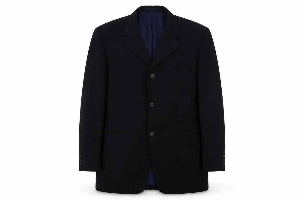 Jefff Banks Mens Blue Wool Jacket Suit Jacket Size 44 Regular