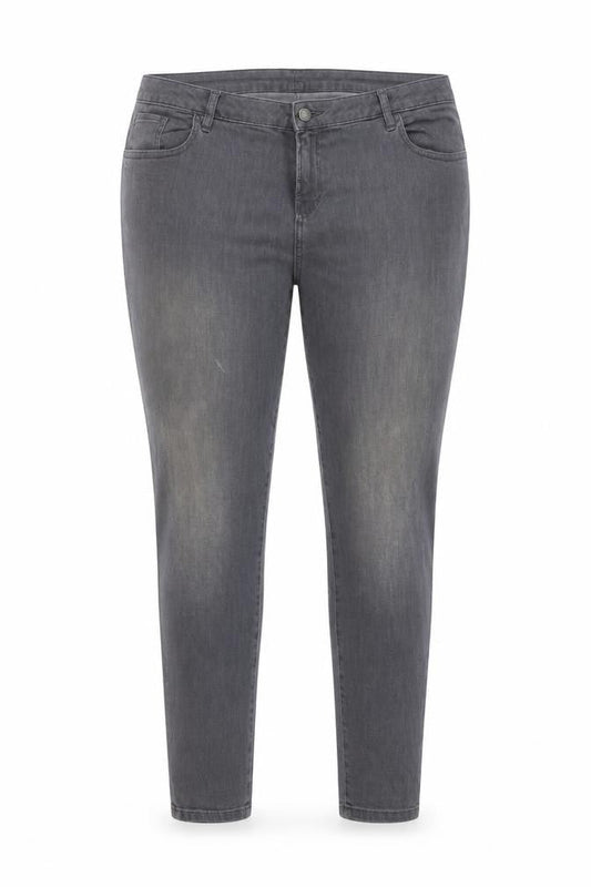 Nine Womens Grey Cotton Skinny Jeans Size 20 L29 in Regular Button