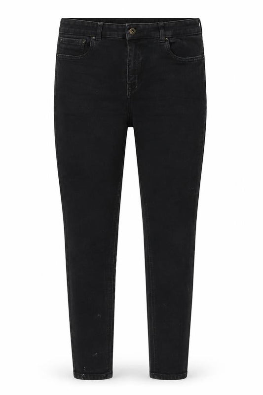 Jack Wills Womens Black Cotton Skinny Jeans Size 30 in L29 in Regular Button