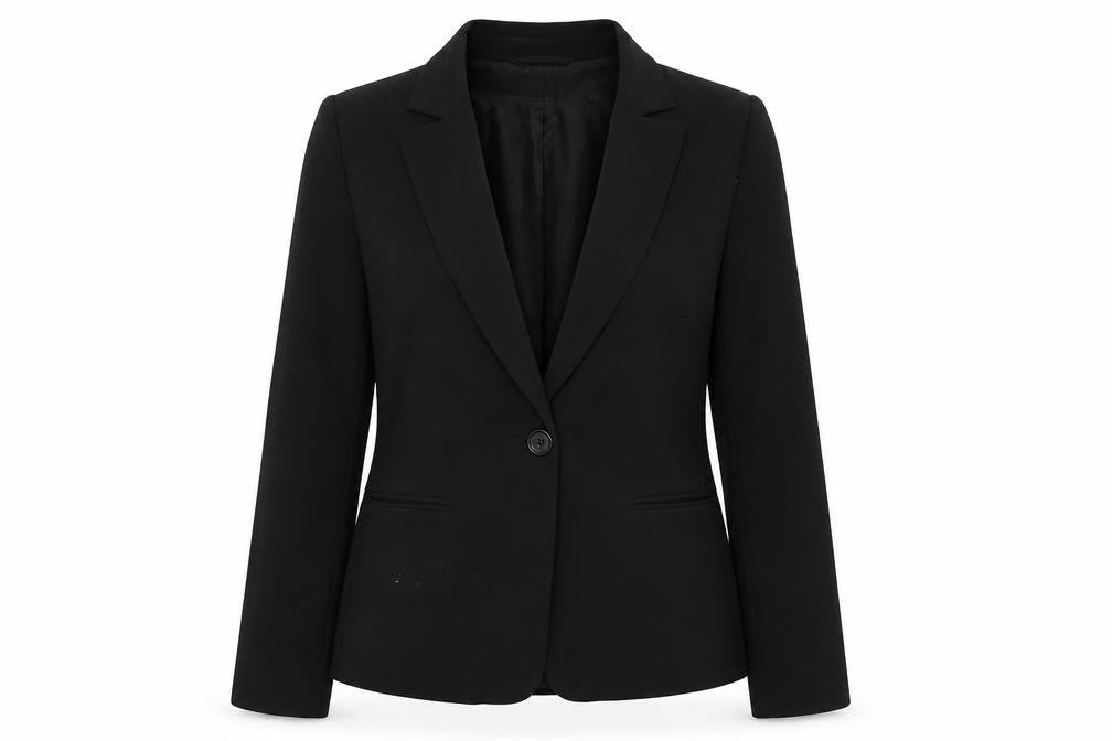 Topshop Womens Black Jacket Blazer Size 10 Button