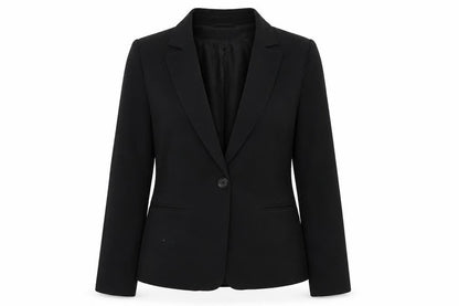 Topshop Womens Black Jacket Blazer Size 10 Button