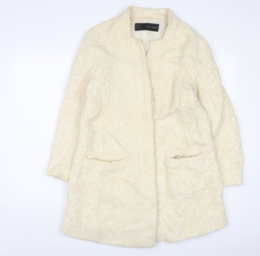 Zara Womens Beige Jacket Size L Button
