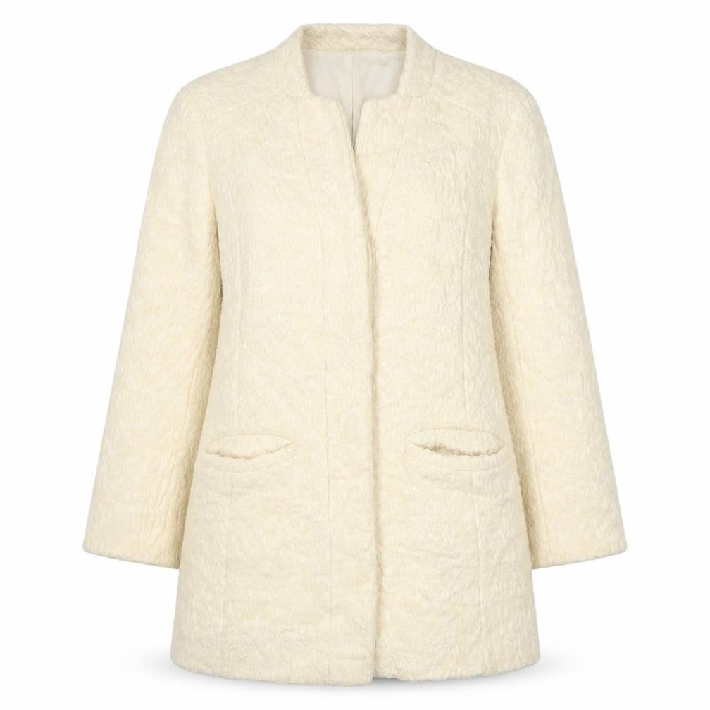 Zara Womens Beige Jacket Size L Button