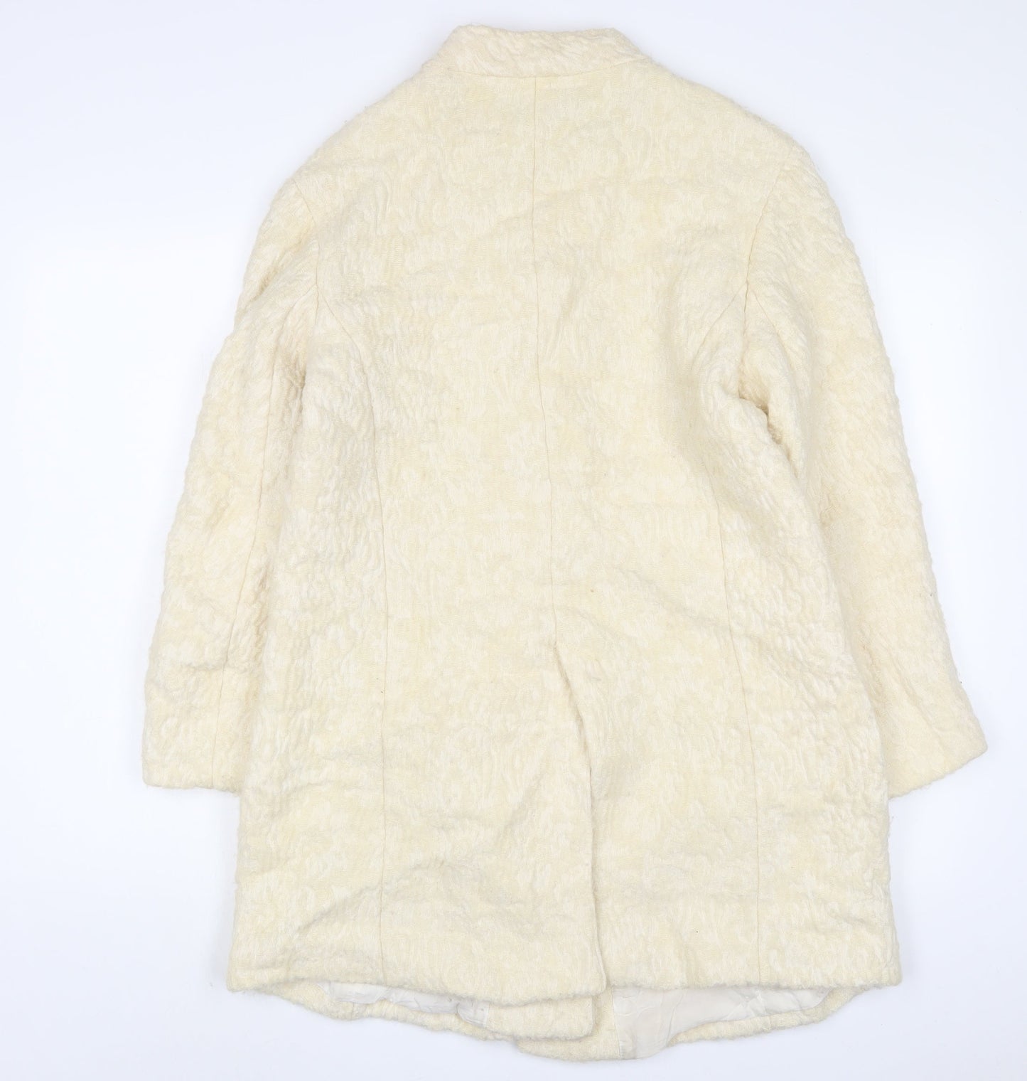 Zara Womens Beige Jacket Size L Button