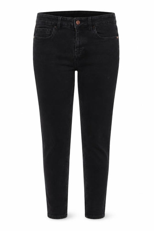 Next Womens Black Cotton Skinny Jeans Size 10 L29 in Regular Zip