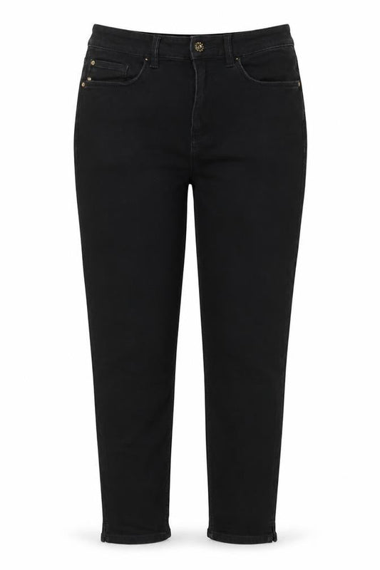 Marks & Spencer Womens Black Cotton Skinny Jeans Size 12 L23 in Regular Zip