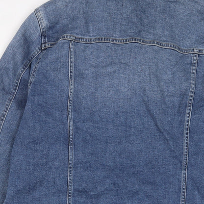 Vince Camuto Womens Blue Jacket Size XL Button