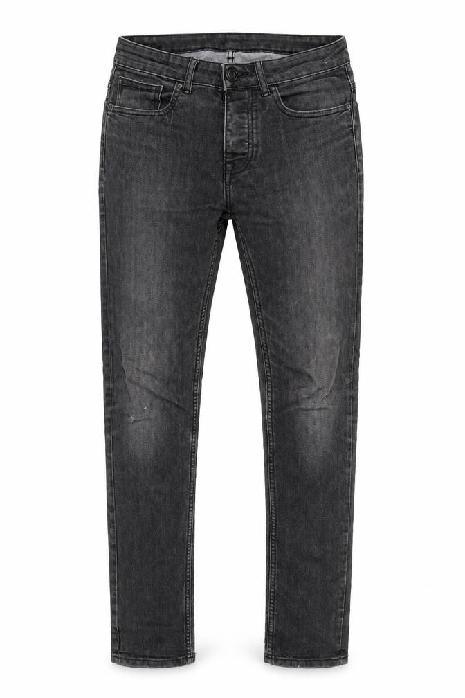 Denim & Co. Mens Grey Cotton Blend Skinny Jeans Size 32 in L32 in Regular Button