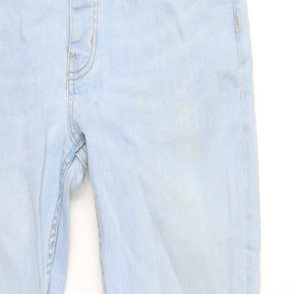 Denim & Co. Mens Blue Cotton Blend Skinny Jeans Size 32 in L33 in Extra-Slim Button
