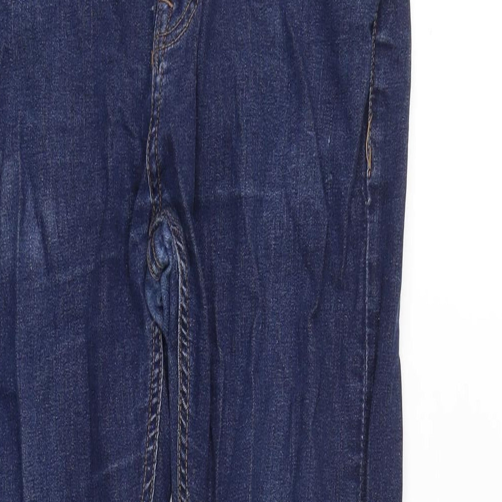 NEXT Mens Blue Cotton Blend Tapered Jeans Size 28 in L26 in Regular Zip