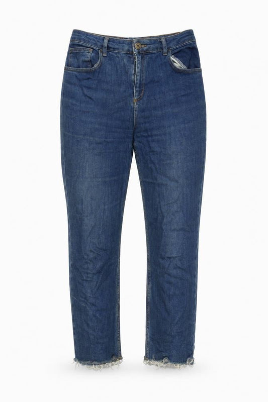 BDG Womens Blue Cotton Blend Skinny Jeans Size 30 in L24 in Regular Zip - Raw Hem