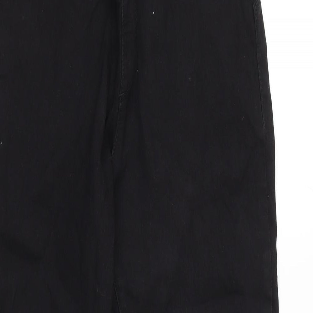 Denim & Co. Womens Black Cotton Blend Jegging Jeans Size 10 L28.5 in Regular