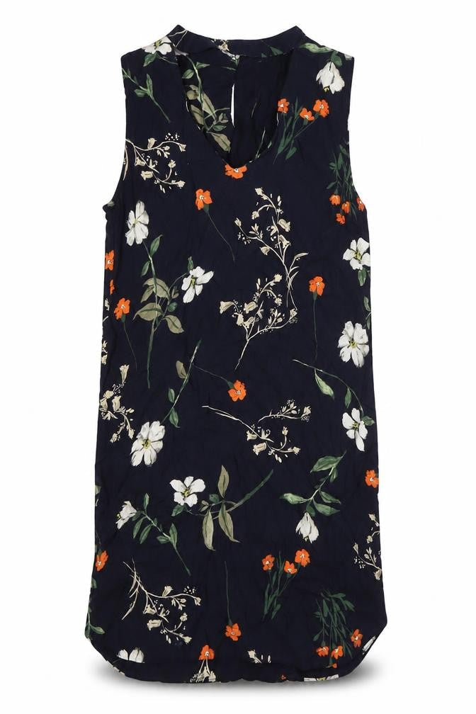 Red Herring Womens Multicoloured Floral Viscose Shirt Dress Size 10 V-Neck Button