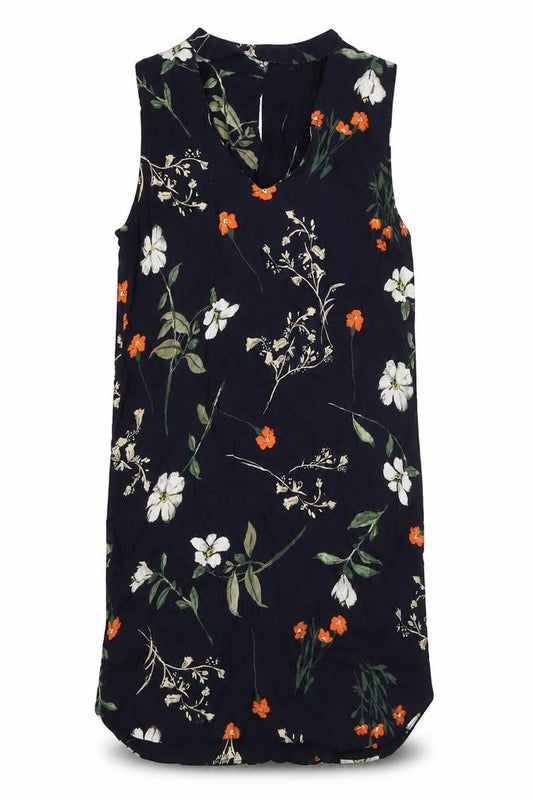 Red Herring Womens Multicoloured Floral Viscose Shirt Dress Size 10 V-Neck Button