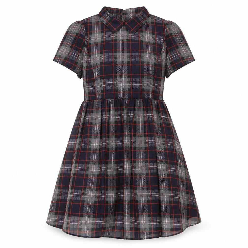 Henay Holland Womens Multicoloured Polyester A-Line Size 14 Collared Button - Sheer