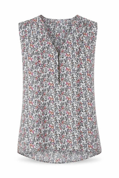 Warehouse Womens Multicoloured Polyester Basic Blouse Size 8 V-Neck