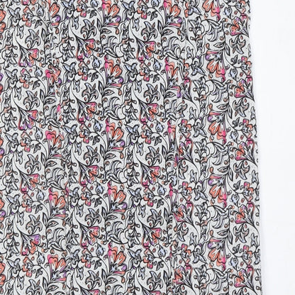 Warehouse Womens Multicoloured Polyester Basic Blouse Size 8 V-Neck