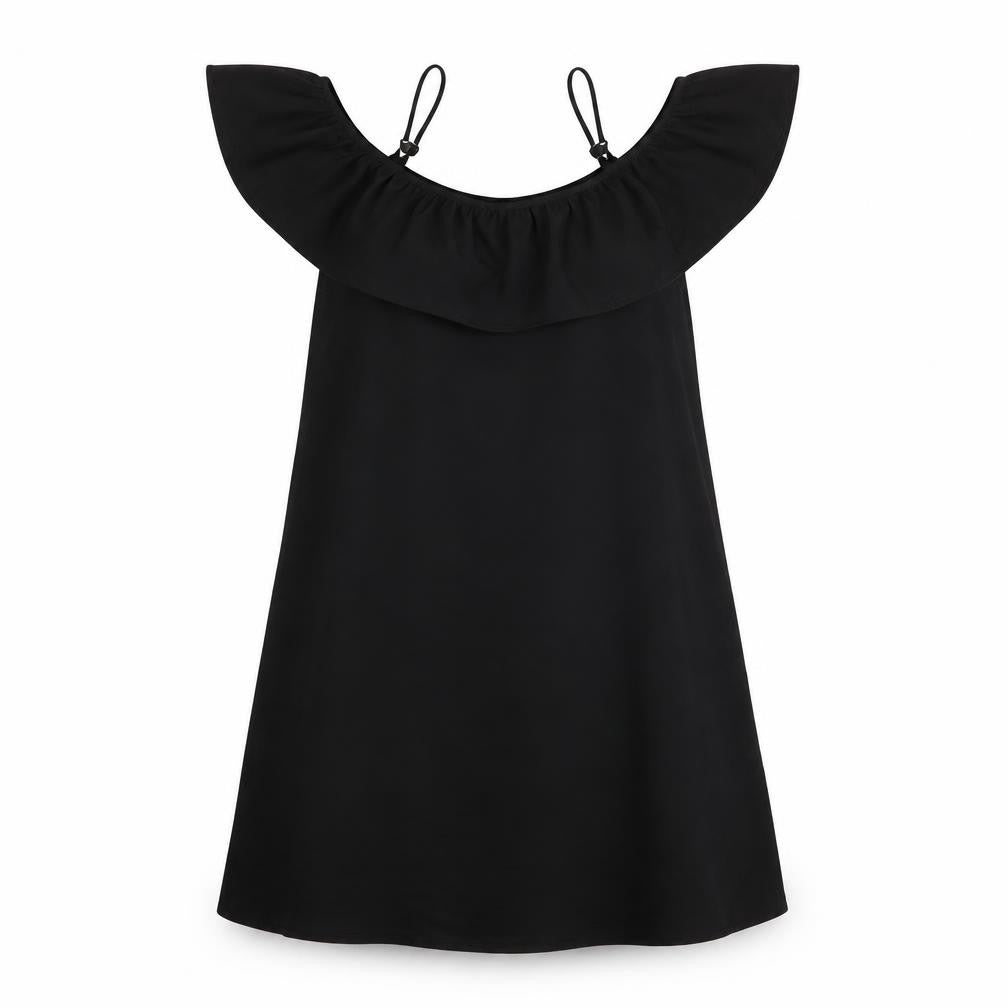 Boohoo Womens Black Polyester A-Line Size 12 Scoop Neck Pullover