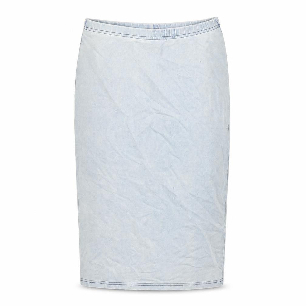 Topshop Womens Blue Cotton Straight & Pencil Skirt Size 8