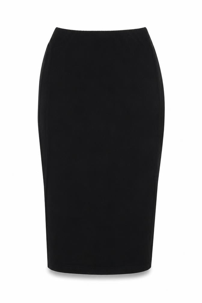 New Look Womens Black Polyester Straight & Pencil Skirt Size 8