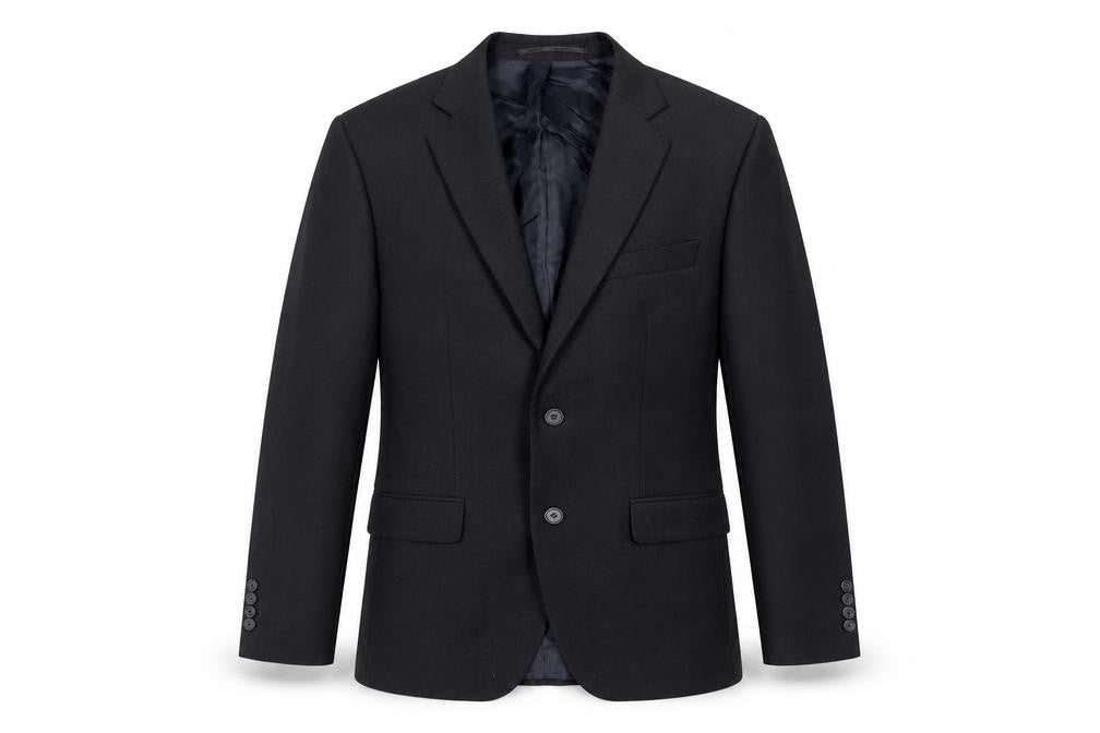 Hugo James Mens Black Polyester Jacket Suit Jacket Size 38 Regular
