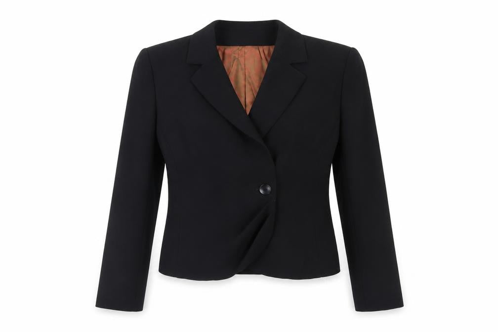 Patrick Mendes Womens Black Jacket Blazer Size M Button