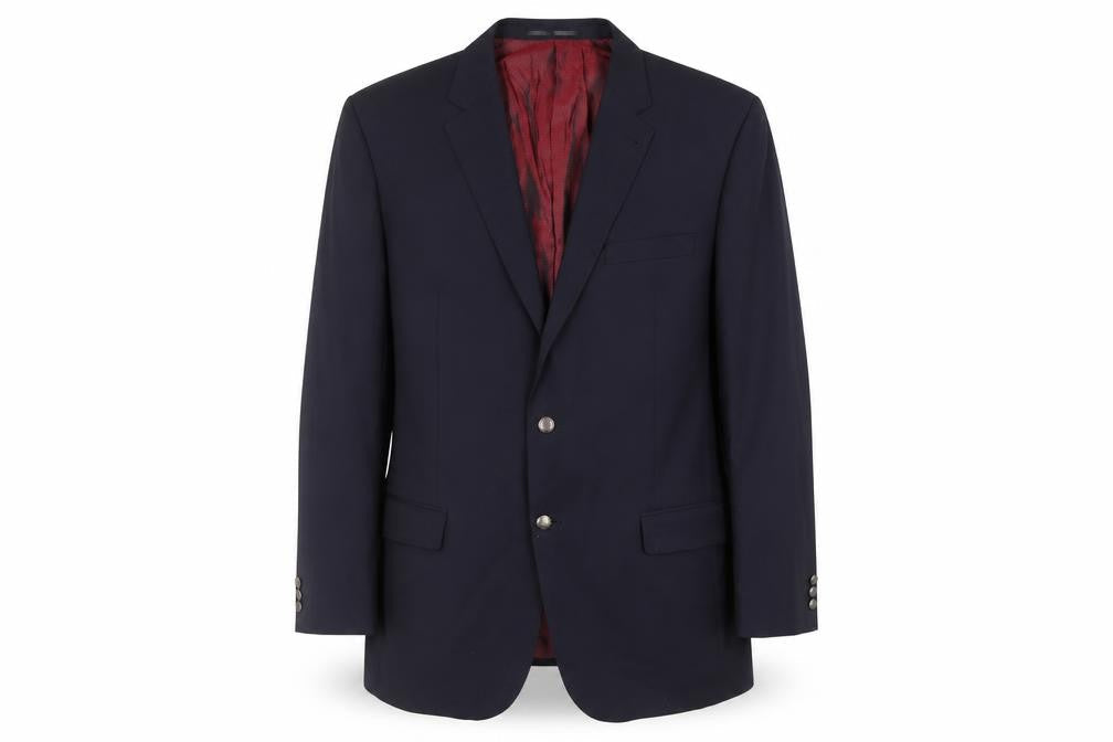 Skopes Mens Blue Wool Jacket Suit Jacket Size 46 Regular