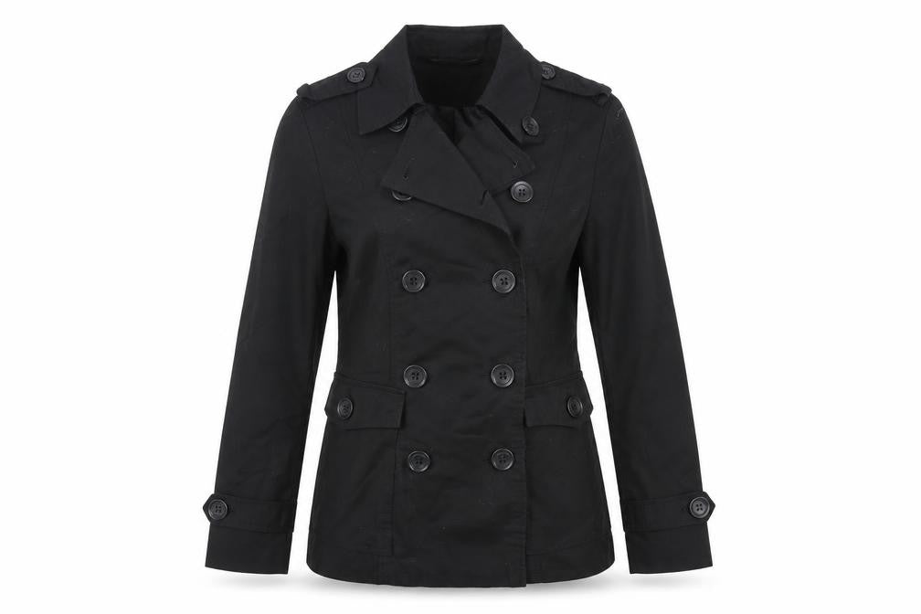 Liesel Womens Black Jacket Size 12 Button
