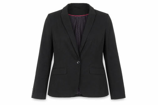 Next Womens Black Jacket Blazer Size 14 Button