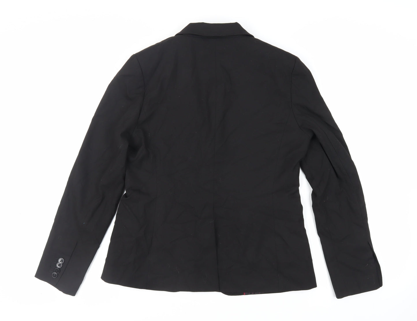 NEXT Womens Black Jacket Blazer Size 14 Button