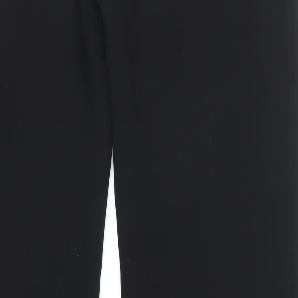 Brand and care label for Principles women’s black polyester dress pants trousers, size UK 10, 30-inch leg regular zip