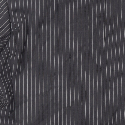 Next Mens Grey Striped Wool Jacket Suit Jacket Size 42 Regular