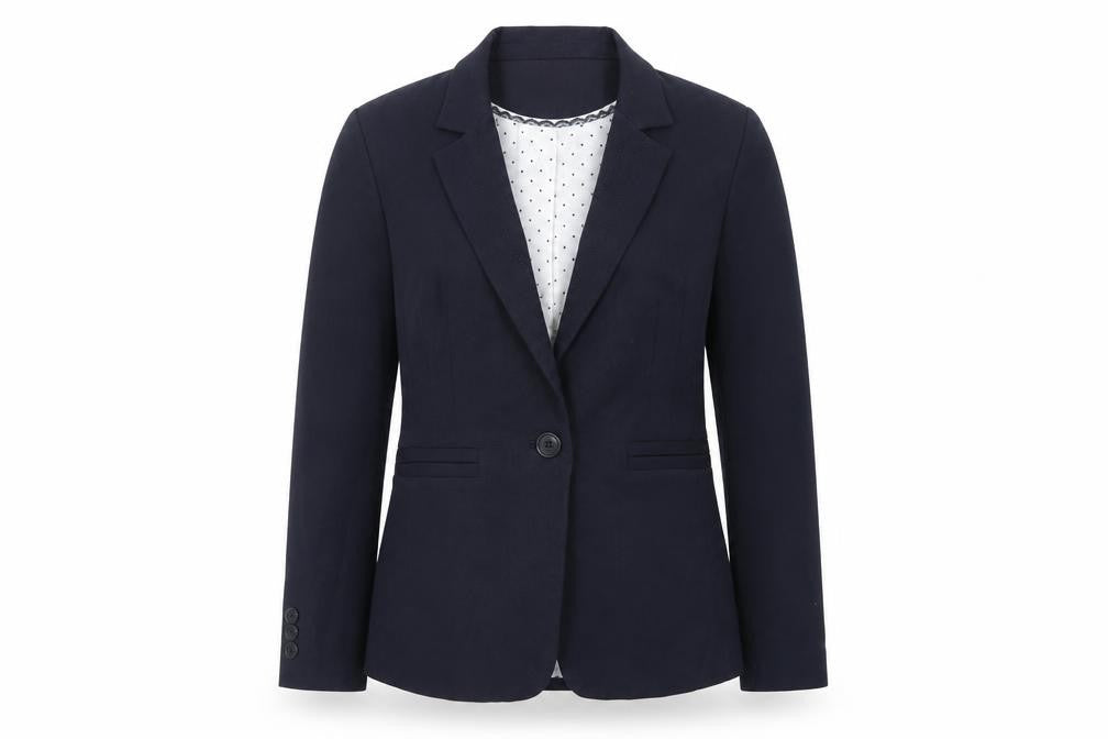 Marks & Spencer Womens Blue Jacket Blazer Size 12 Button