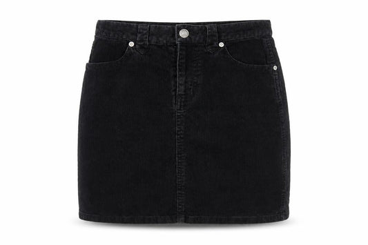 Divided by H&M Womens Black Cotton Mini Skirt Size 6 Zip