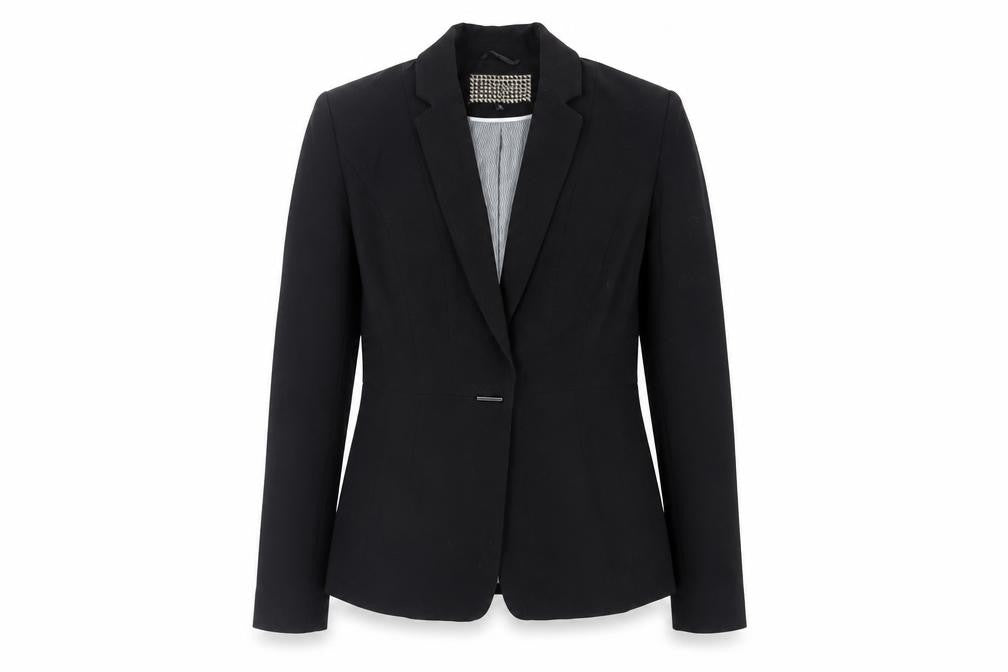 Principles Womens Black Jacket Blazer Size 10 Button