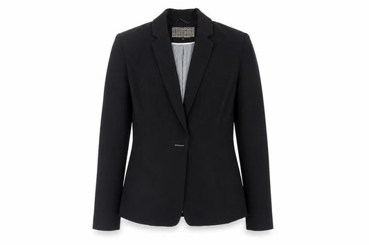 Principles Womens Black Jacket Blazer Size 10 Button