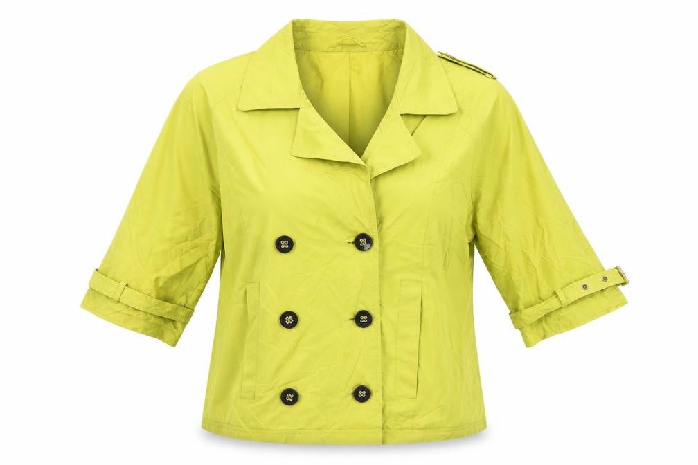 Four Seasons Womens Green Jacket Size XL Button - Water Resistant
