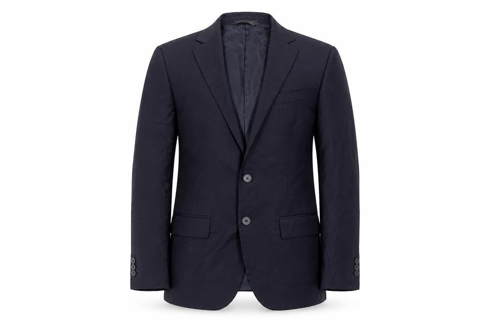 Marks & Spencer Mens Blue Polyester Jacket Suit Jacket Size 38 Regular