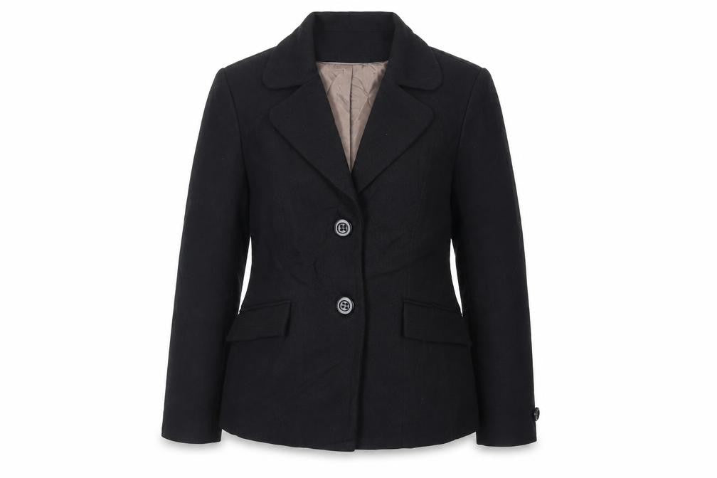 J.Taylor Womens Black Kimono Blazer Size 16 Button