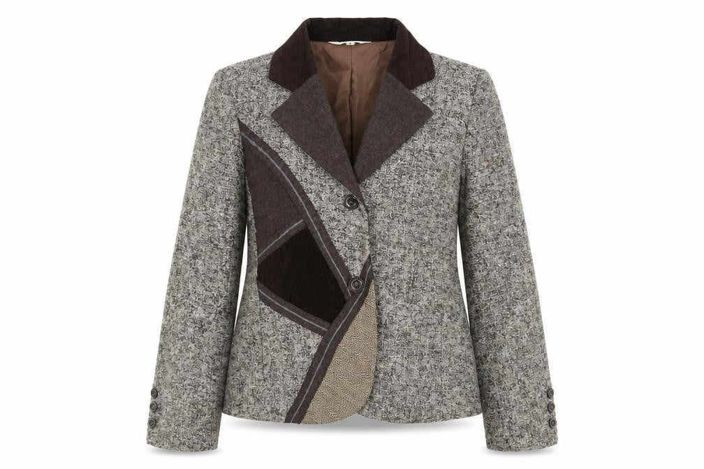 Sapphire Sky Womens Brown Jacket Blazer Size 14 Button - Vintage