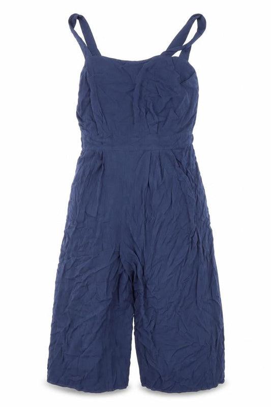 Warehouse Womens Blue Viscose Playsuit One-Piece Size 12 L15 in
