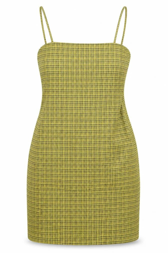 Marisa Atitude Womens Multicoloured Check Polyester Blend Shift Size 8 Square Neck