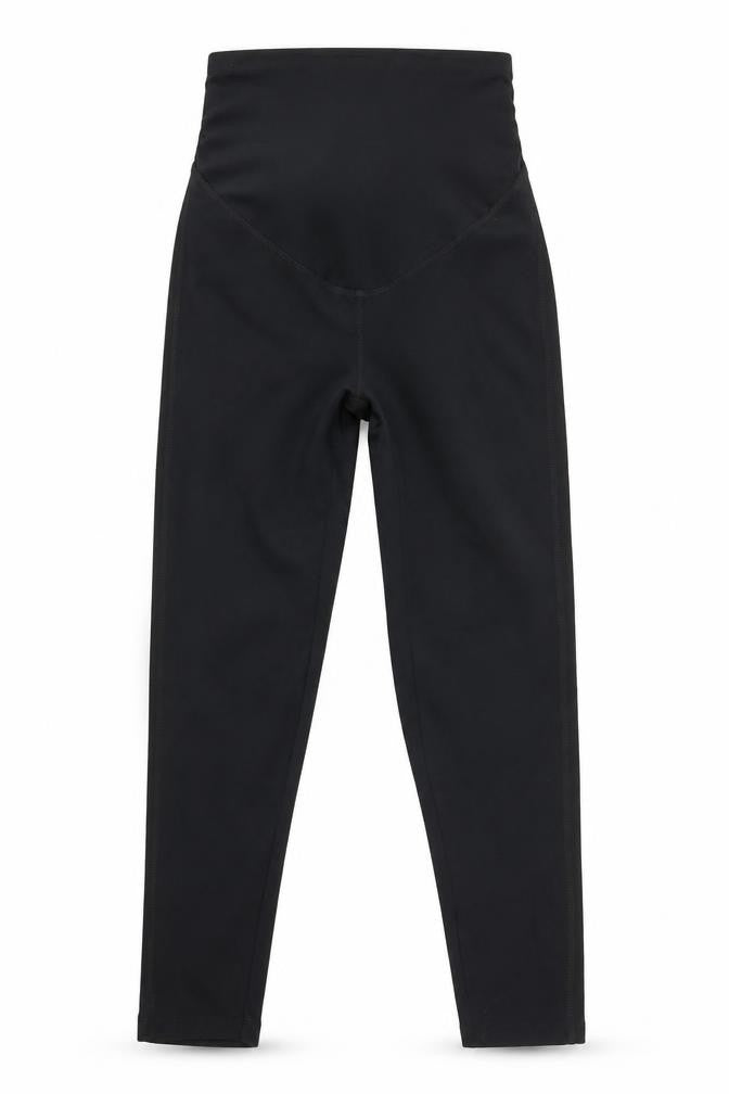 ASOS Womens Black Cotton Compression Leggings Size 12 L20 in Regular
